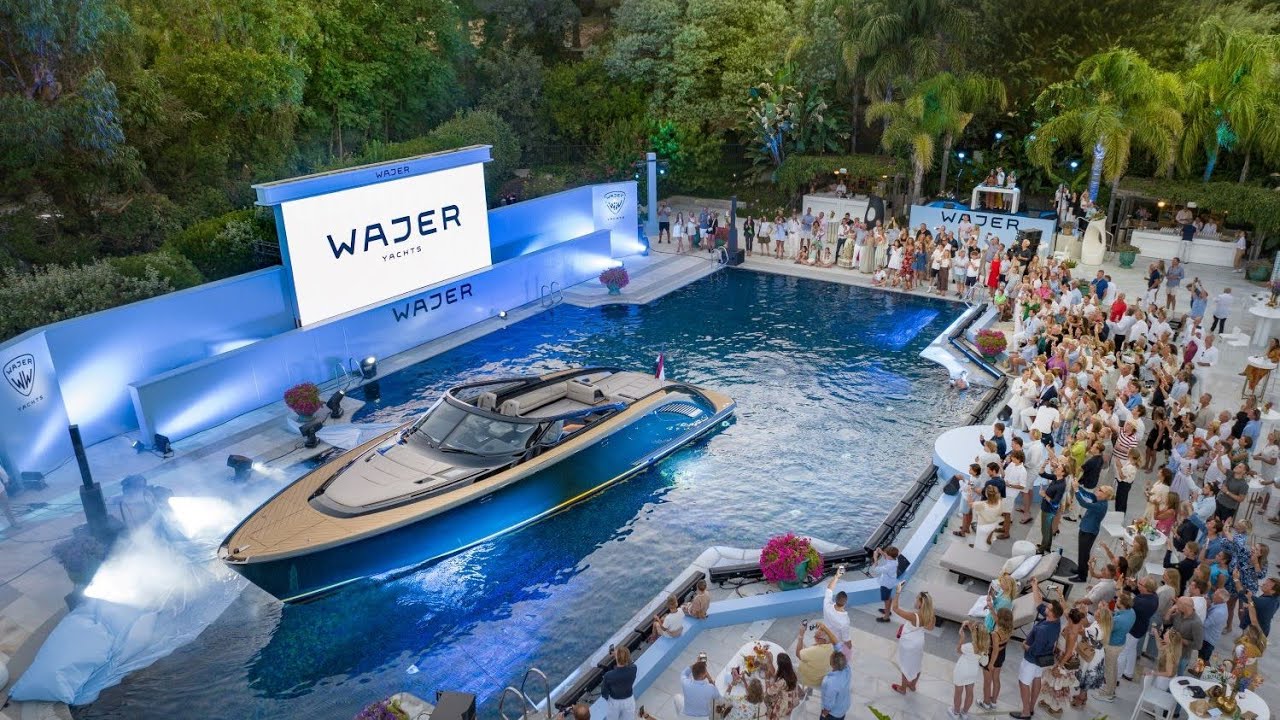 Unveiling the Wajer 44 in hotel swimming pool
