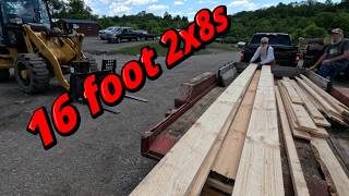 sawing some nice 2x8x16s # 881