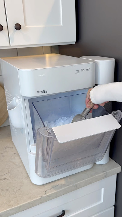 Setting up my nugget ice maker 🧊✨ #icemaker #nuggetice #asmr #asmrsounds #kitchengadgets #home