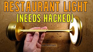 Crappy, but hackable rechargeable restaurant light