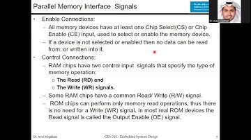 Embedded System Design - Lecture 10 - External Memory Interface