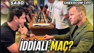 Chesscom Ceosuna Meydan Okudum Kazanırsam Beni 1 Ay Tatile Gönderir Misin? Sabo Vs. Chesscom Ceo