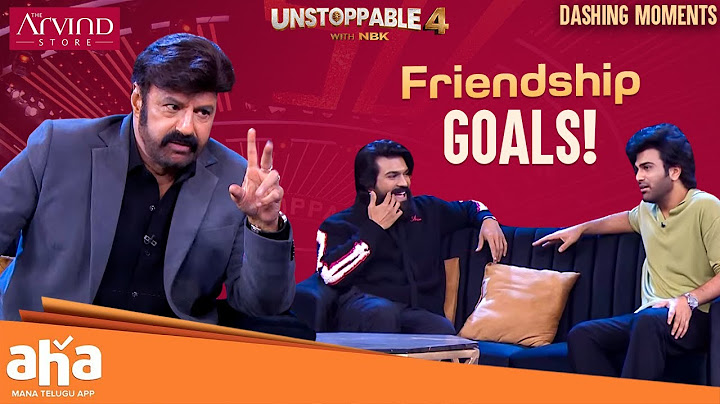 Ram Charan & Sharwanand: The Ultimate Friendship Goals!  Unstoppable with NBK | ahavideoIN