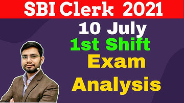 SBI Clerk Pre Paper Review 10 July 2021 First Shift | Analysis | 10/07/2021