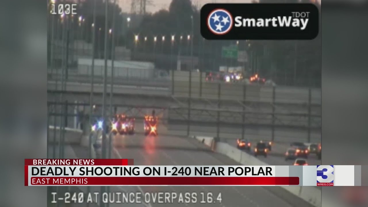 Shooting stops traffic on I-240 at Poplar Avenue, male victim deceased ...