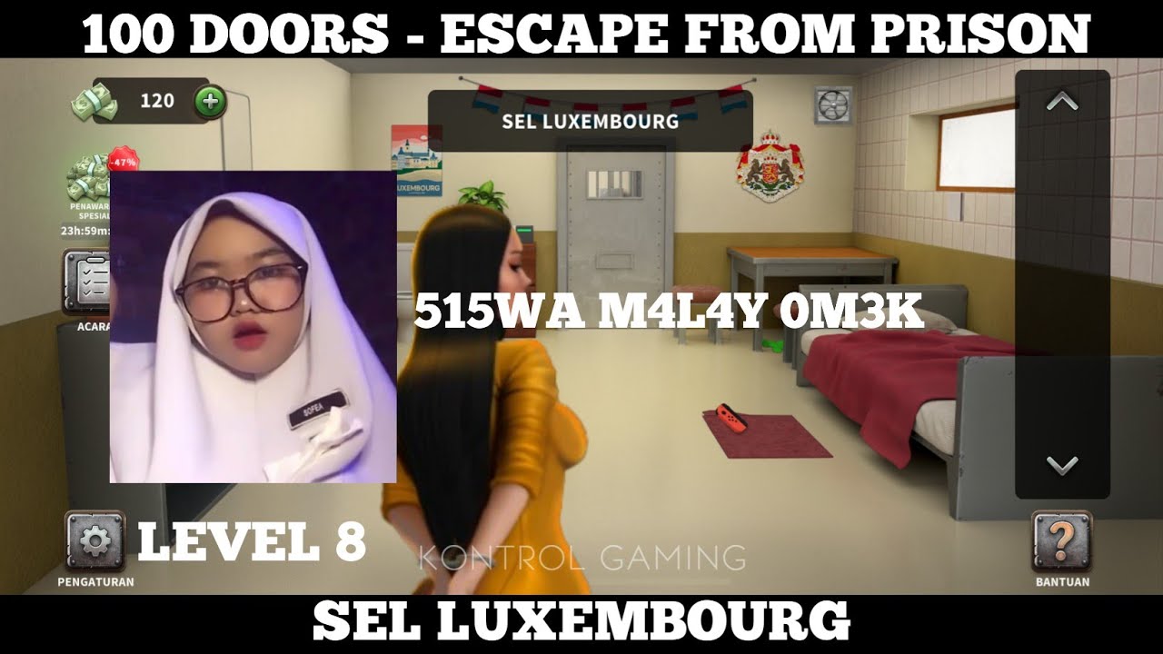 Hijab Malay | Game Play 100 Doors - Escape From Prison | Sel Luxembourg