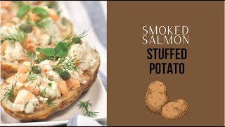 Smoked Salmon Stuffed Baked Potatoes