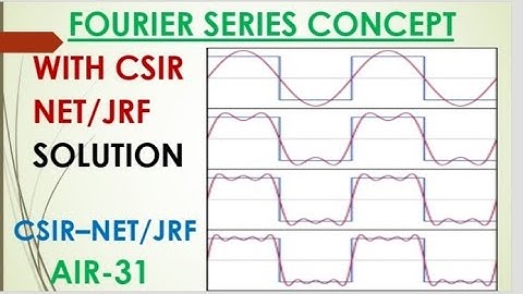 FOURIER SERIES CONCEPT || CSIR NET/JRF PREVIOUS YEARS SOLUTION