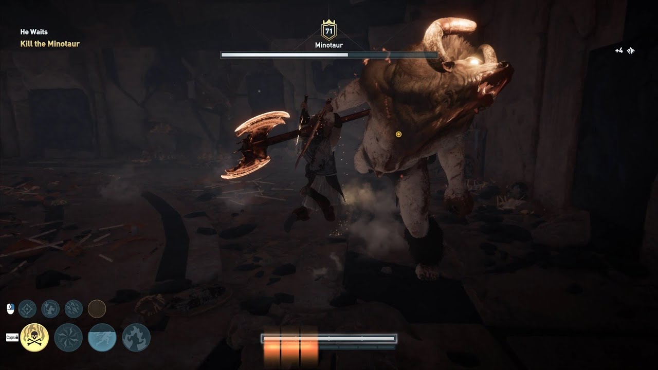 Assassin's Creed Odyssey Minotaur fight at nightmare YouTube
