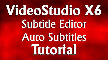 Corel VideoStudio Pro X6 - Subtitle Editor Tutorial - How to Automatically Add Subtitles Tutorial