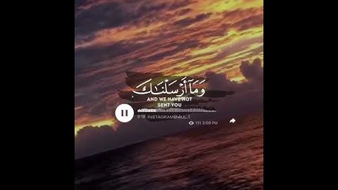 "وما أرسلناك إلا رحمة للعالمين" للقارئ/ شريف مصطفى