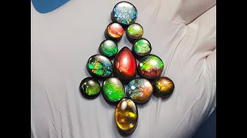 Natural Free Form Gemstones with Fossil Dad!