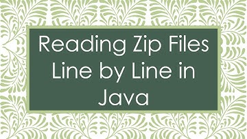 Reading Zip Files Line by Line in Java