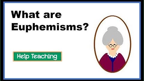 What are Euphemisms? ESL Figurative Language Lesson
