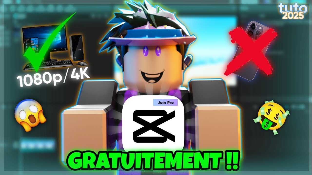 Comment avoir Capcut Pro GRATUITEMENT sur pc en 2025 ?!