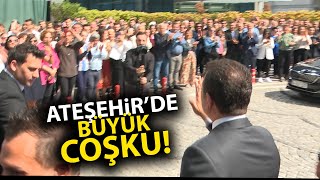 Ekrem İmamoğlu, Ataşehir'de coşkulu karşılama! Verilen mesajlar dikkat çekti!