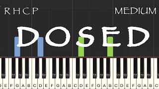 Red Hot Chili Peppers - Dosed Piano Tutorial | Medium