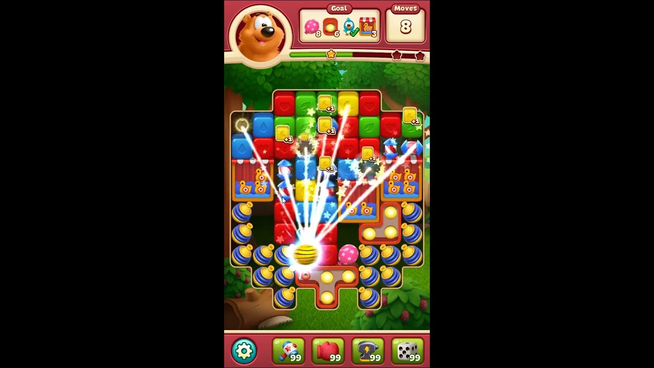 Toon Blast Level 6478 - No Boosters 🐻🐺🐱 | Skillgaming ✔️