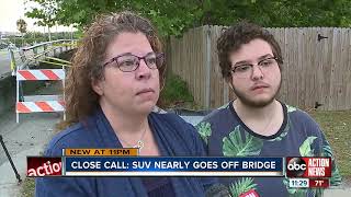 Car crashes off bridge in Pasco County