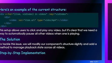 How to Pause All Other Videos While Playing a Single Video in Vue.js/Nuxt.js
