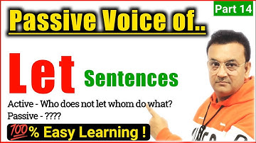 Passive Voice Of Let Sentences | Active and Passive Voice in English Grammar in Hindi | #amansir |
