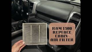 Ram 1500 Cabin Air Filter Replacement (2019-2026)