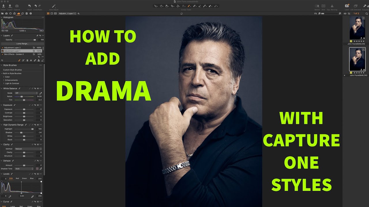How to EASILY ADD DRAMA to your photos with Capture One Styles