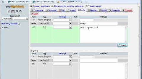 PHP Video Tutorial - Kurs PHP - Tworzymy kompletny serwis WWW z uzyciem PHP i MySQL - Lekcja 2 cz.1