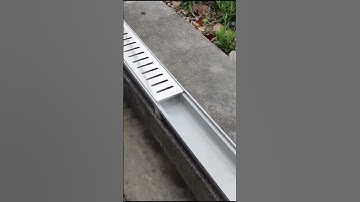 The drainage ditch is easy to install and drains smoothly#gutters #tools #drainage