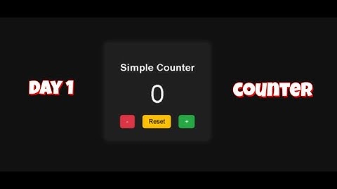 Day 1 - 100 Days 🔥 100 JavaScript Projects ⚡ | Beginner Friendly JS Project ✨