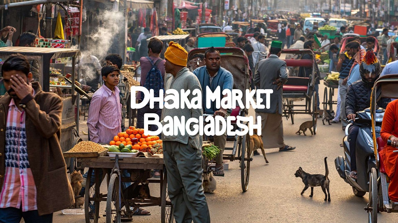 4K Street Walk in Dhaka Bangladesh - Mirpur Hope Market