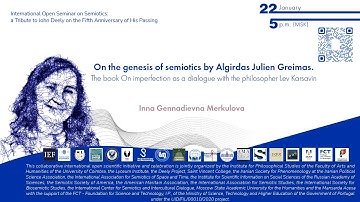 ⚘ On the genesis of semiotics according to Algirdas Julien Greimas☀ Inna Gennadievna Merkulova