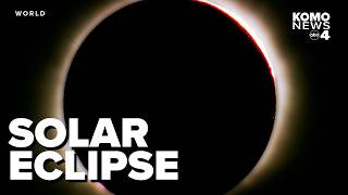 WATCH: Solar eclipse unfolds in near real time; reaches totality across parts of northern hemisphere