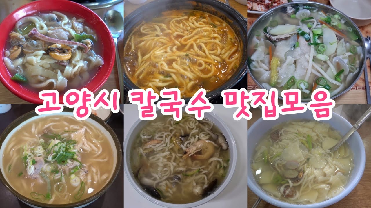고양시에서 맛있고 유명한 칼국수 맛집들을 모아봤습니다! #일산맛집 #고양시맛집 #칼국수맛집 #샤브칼국수 #손칼국수 #해물칼국수 #바지락칼국수 #닭칼국수 #얼큰칼국수 #사골칼국수
