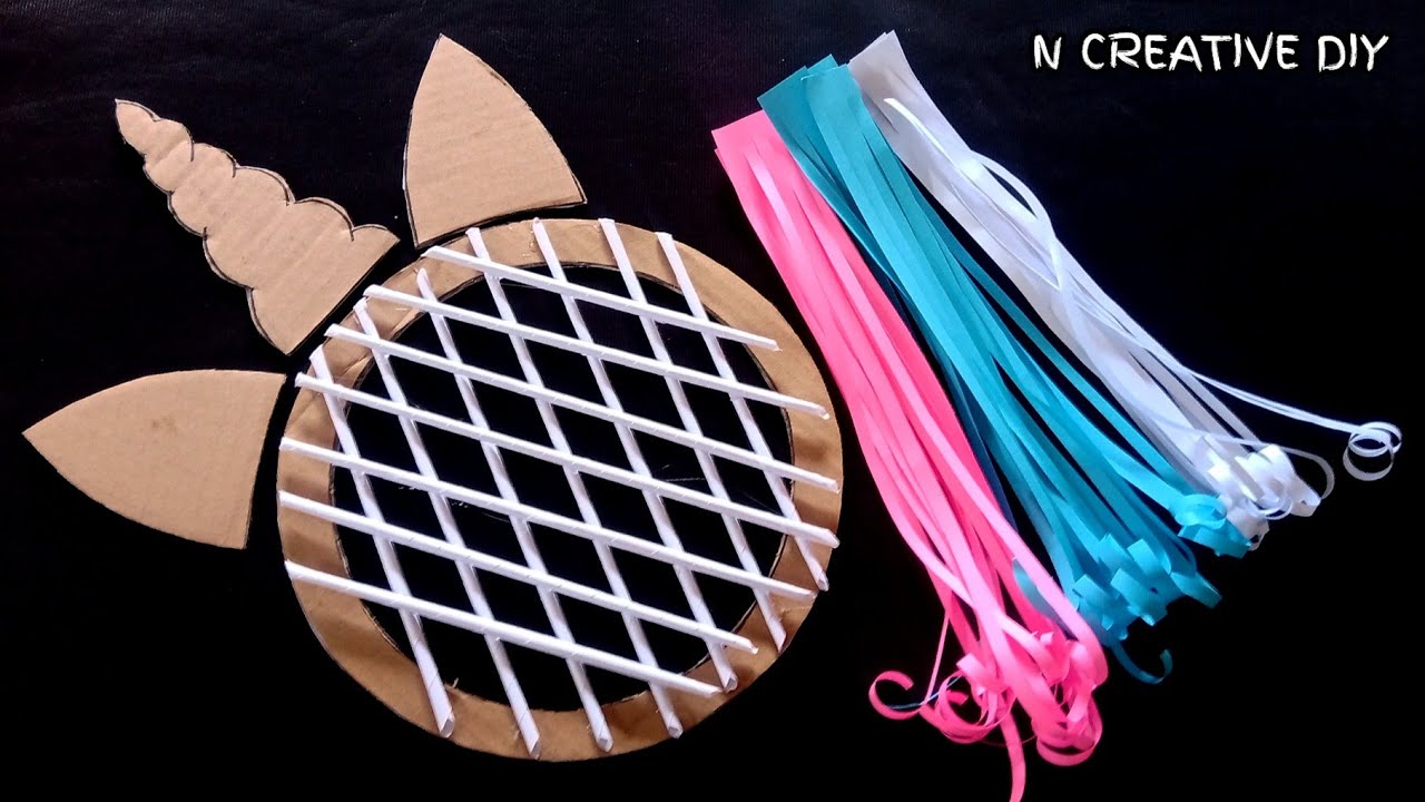 Paper craft wall hanging | Unicorn wall decoration | Diy room decor | Home decor | Paper flowers