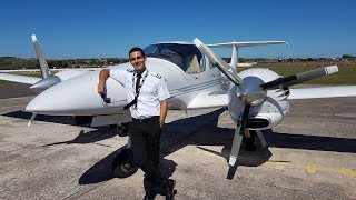 DA42 Vectored ILS Approach & Go Around at Bournemouth (Single Engine) | Cockpit View & ATC