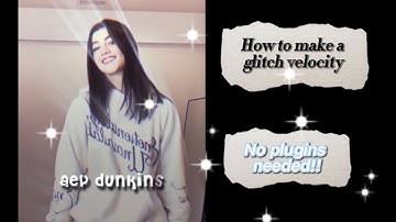 How to make a glitchy style velocity on After effects (no plugins needed)