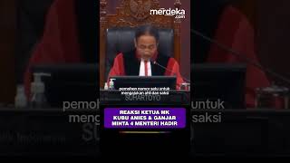 Jawaban Ketua MK Kubu Anies &amp; Ganjar Minta Menkeu Mendag Hadir di Persidangan