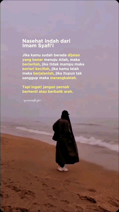 Nasehat Indah Dari Imam Syafi'i | Kata-Kata Bijak Imam Syafi'i
