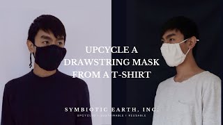 Upcycle a Drawstring Mask with Darts from a T-Shirt