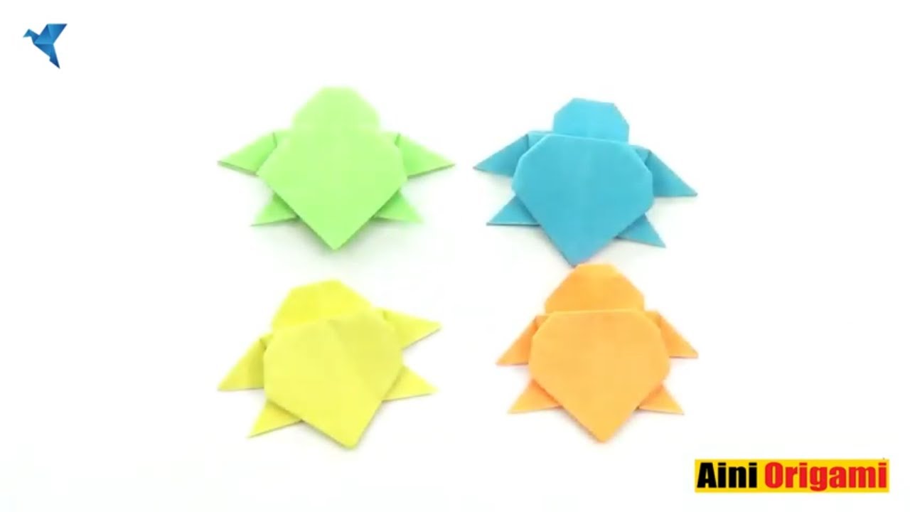Origami Petite Tortue | Comment faire une TORTUE en ORIGAMI - YouTube