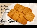 Aata Biscuit - Eggless, No Oven, No Maida, No Butter | Crispy Whole Wheat Biscuits