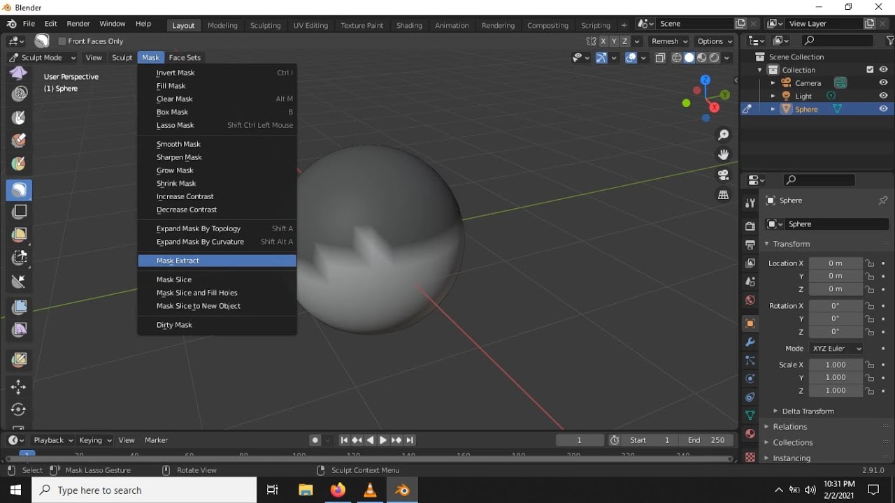 mask extract blender 3d 2.9 - YouTube