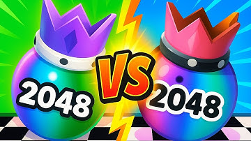 Ball Merge 2048 vs Reverse ball gameplay Colour Run walkthrough , iOS Android New Update part : 1690
