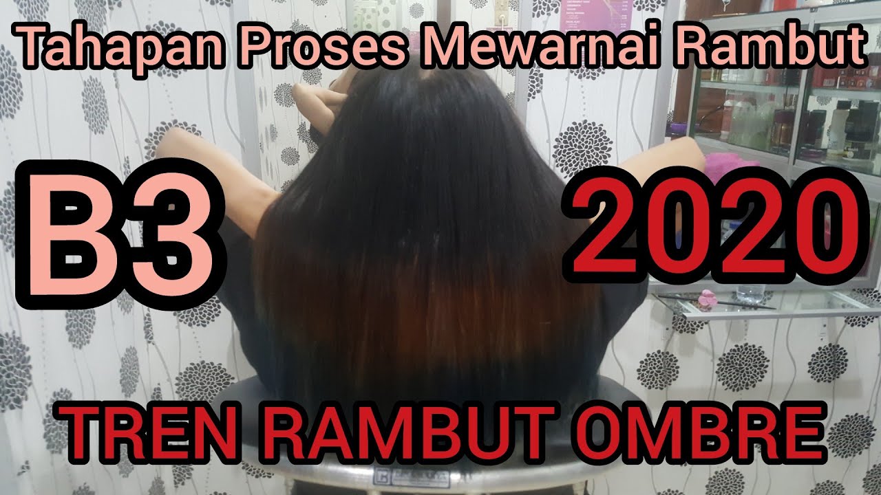 Tahapan proses mewarnai rambut  Rambut  tren 2020  B3 