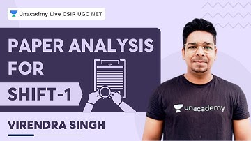Paper Analysis for SHIFT-1 | Virendra Singh | CSIR UGC NET
