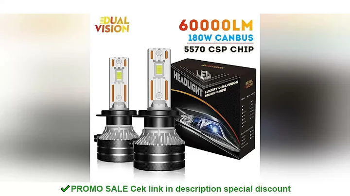 K5C H7 LED 60000LM Headlights Canbus 8000K H1 H4 H11 9012 HIR2 H8 H9 9005 9006 HB3 HB4 High Power 60