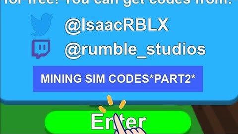 ALL CODES IN MINING SIMULATOR *WORK* 2022 (PART TWO)