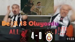 Liverpool 4-0 galatasaray fanatik Beşiktaşlilar; 8 değil 18 olurdu,Kenan reisin ah4 tuttu