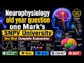 Msc Zoology 4th Sem | Neuro Physiology & General Physiology | SNPV | OLD QUESTION PAPER & ANSWER